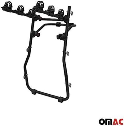 OMAC 3 מתלה אופניים לוולוו V50 2008-2012 שחור | מטען רכב הרכבה על אופניים מנשא אופניים 99 קג עומס מתקפל בכל מזג האוויר פלדה עמידה | אביזרים